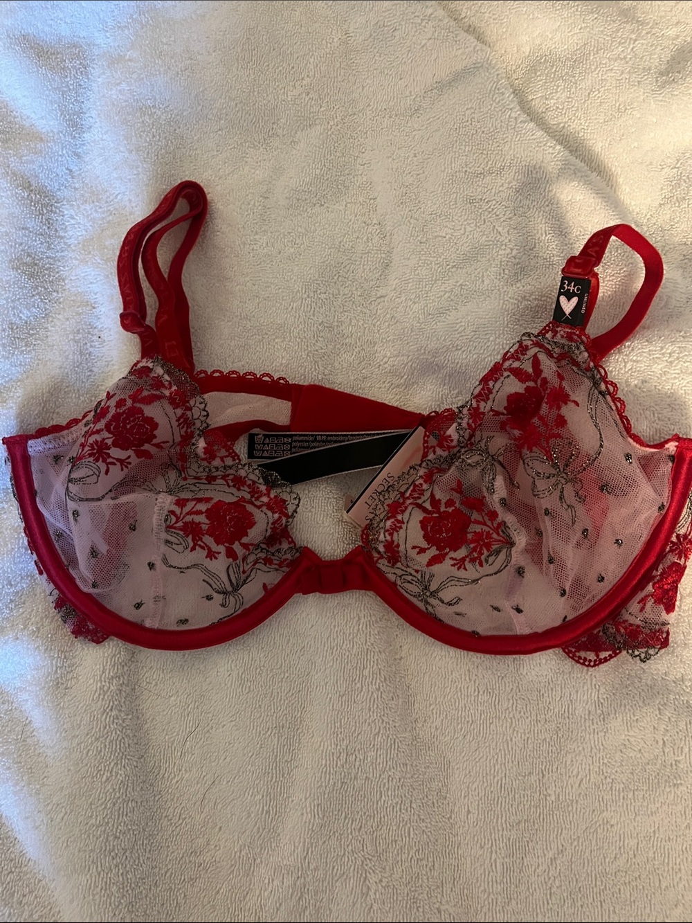 NWT Victoria's Secret Very Sexy Low Cut Demi Underwire Bra
